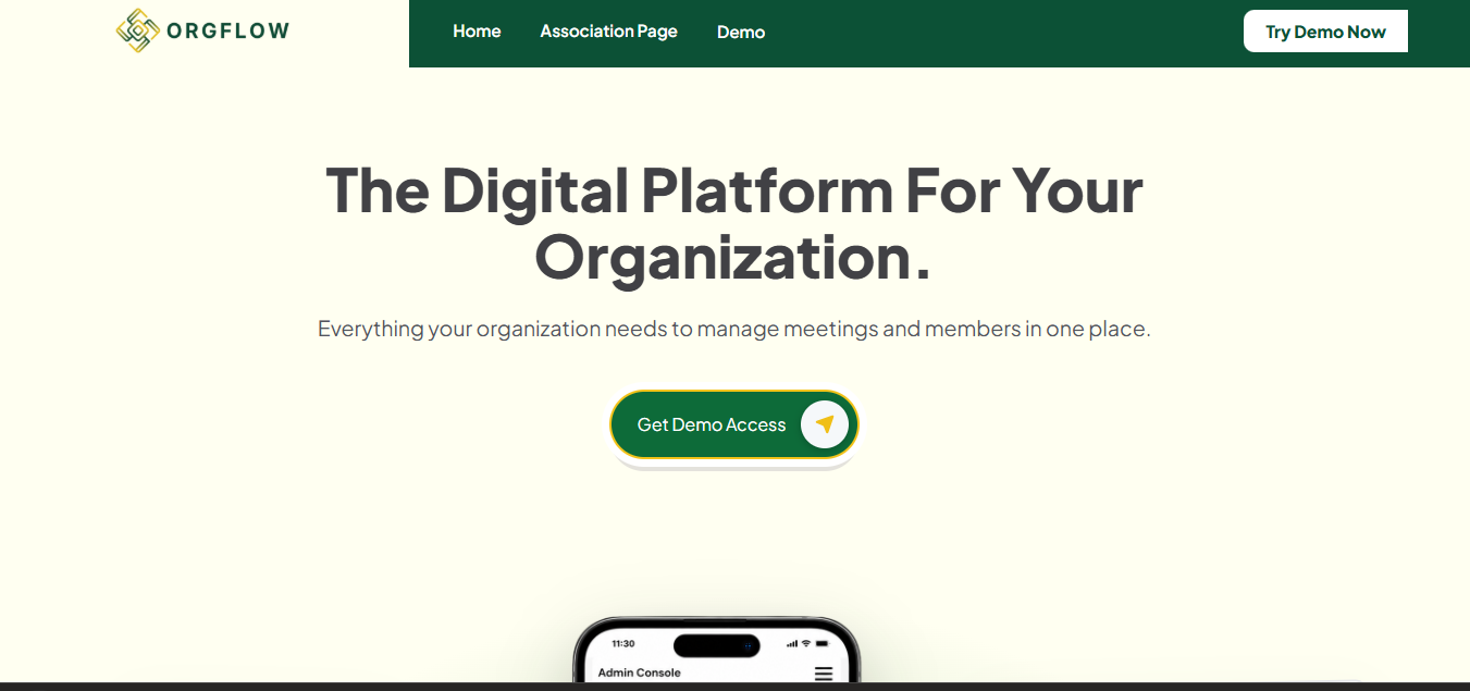 ORGFLO SaaS Platform